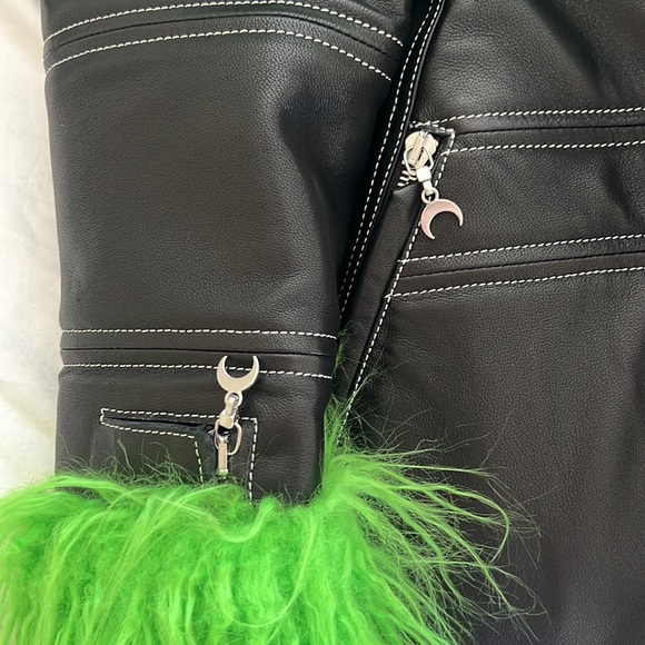 NWT RARE Marine Serre Leather Trench Coat - Picture 10 of 16